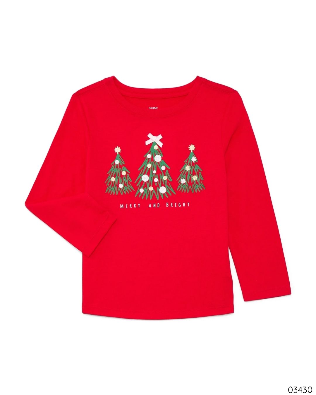 CAMISA ROJA ARBOLES NAVIDEÑOS