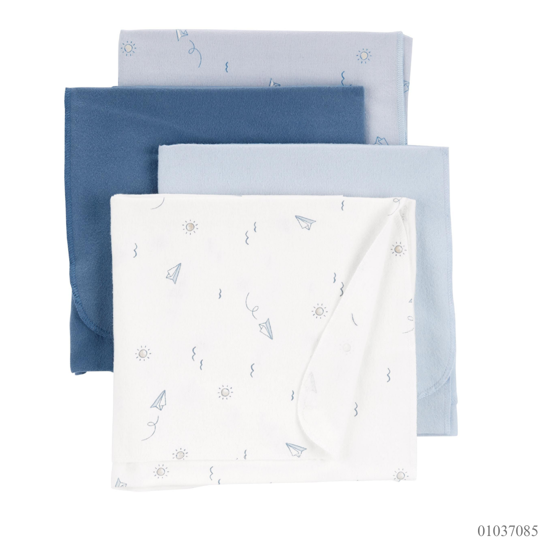 SABANAS 4PZS AZUL BLANCO CARTERS