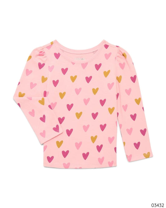 CAMISA CORAZONES ROSADA