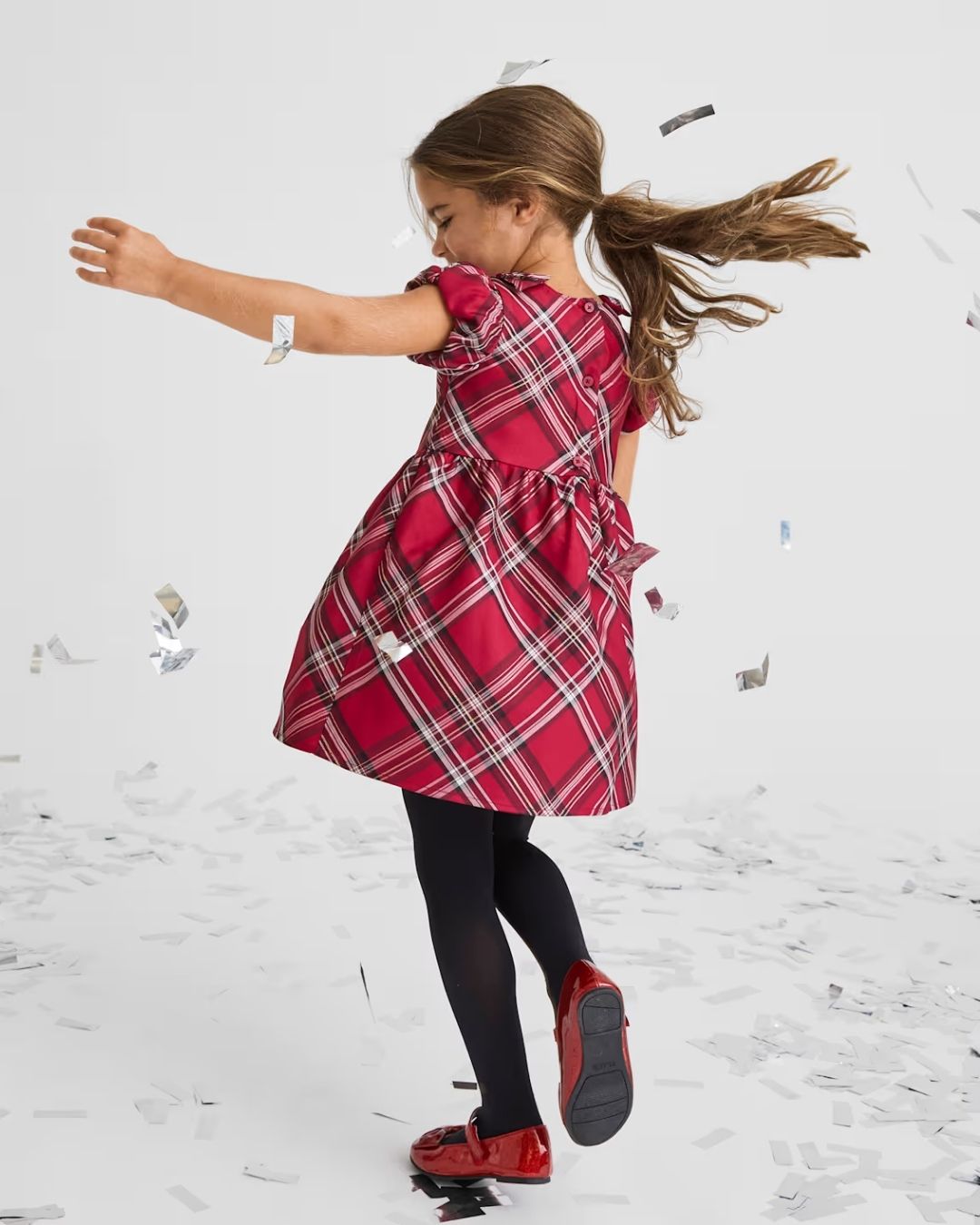 VESTIDO CHILDRENS PLACE ROJO