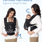 PORTA BEBE ERGONOMIC MALLA TRANSPIRABLE NEGRO