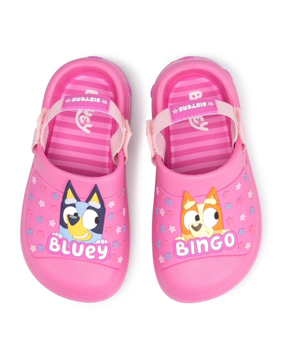 SANDALIAS TIPO CROCS BLUEY BINGO ROSA