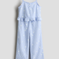 TRAJE AZUL SIN MANGAS