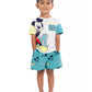 TRAJE 2PZS MICKEY MOUSE SHORT VERDE