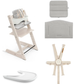 SILLA STOKKE TRIPP TRAPP WHITEWASH COJIN Y BANDEJA