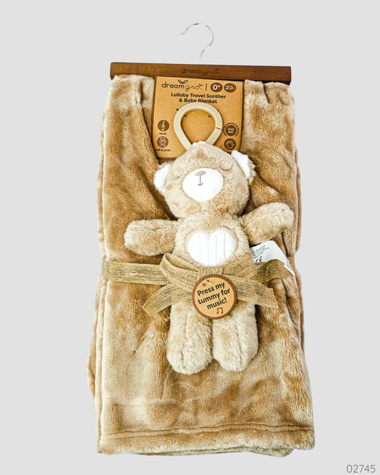 SABANA CON PELUCHE MUSICAL OSO