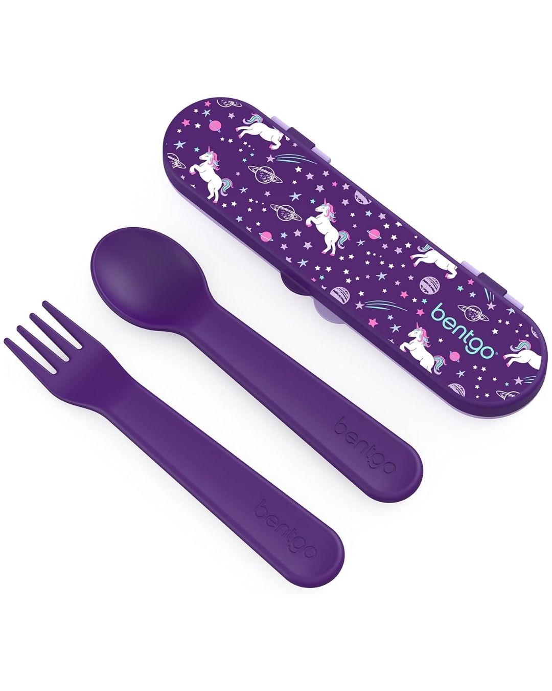 TENEDOR Y CUCHARA BENTGO UNICORNIO