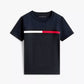 CAMISA TOMMY AZUL NAVY  LOGO BANDERA