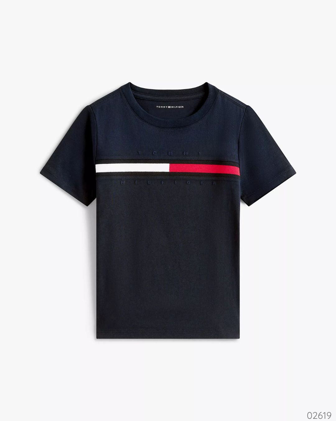 CAMISA TOMMY AZUL NAVY  LOGO BANDERA