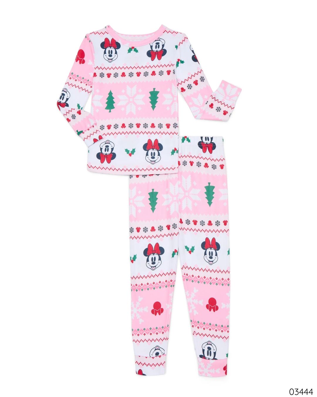 PIJAMA MINNIE MOUSE ROSADA NAVIDEÑA