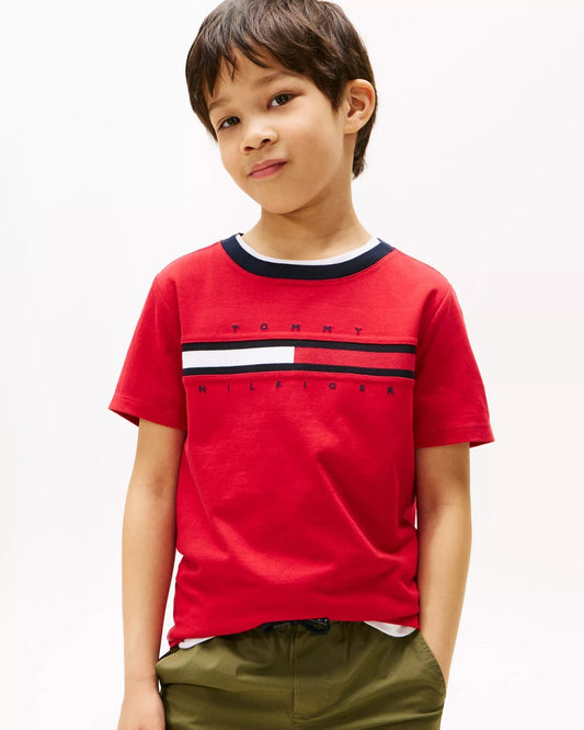 CAMISA TOMMY ROJA Y AZUL