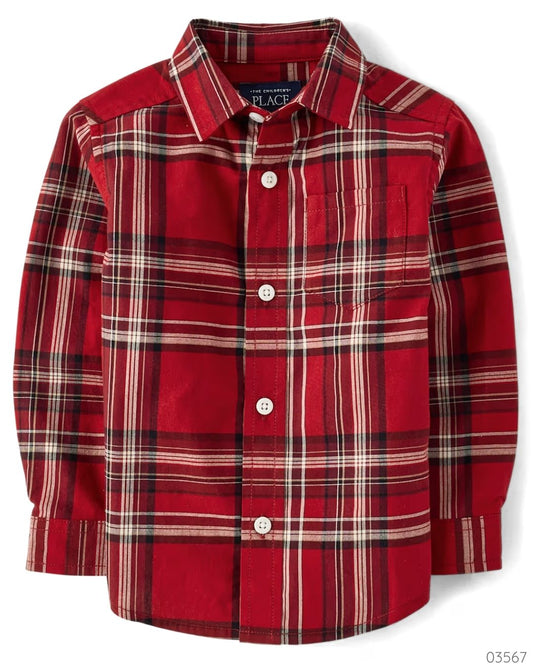 CAMISA CHILDRENS PLACE CUADROS FORMAL