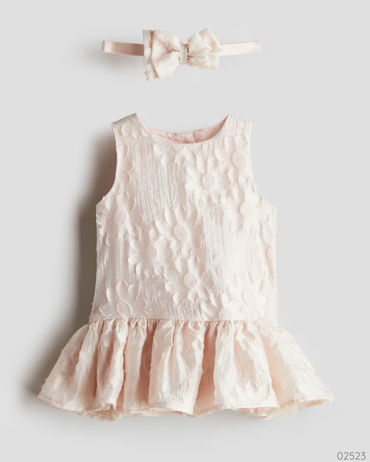 VESTIDO + VINCHA ROSA