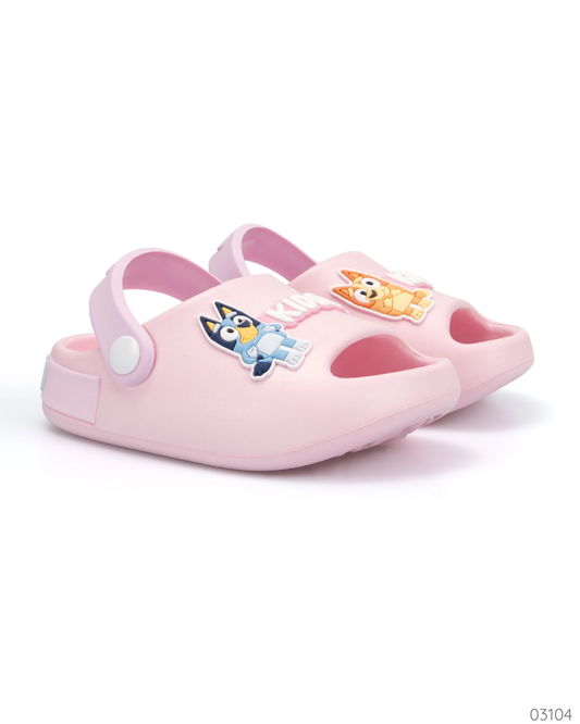 SANDALIAS TIPO CROCS BLUEY ROSA KIDDOS