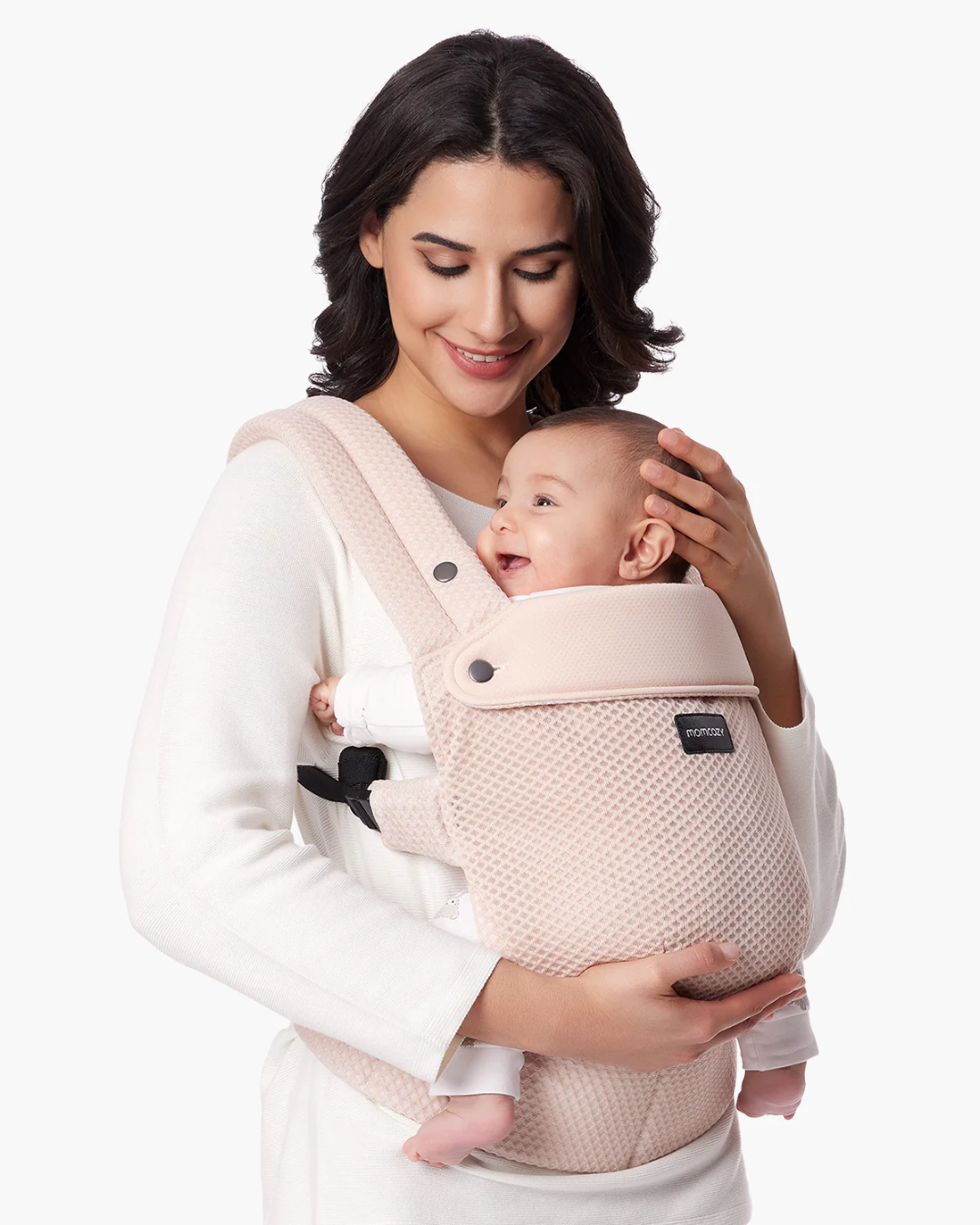 PORTA BEBE ERGONOMIC MALLA TRANSPIRABLE ROSA