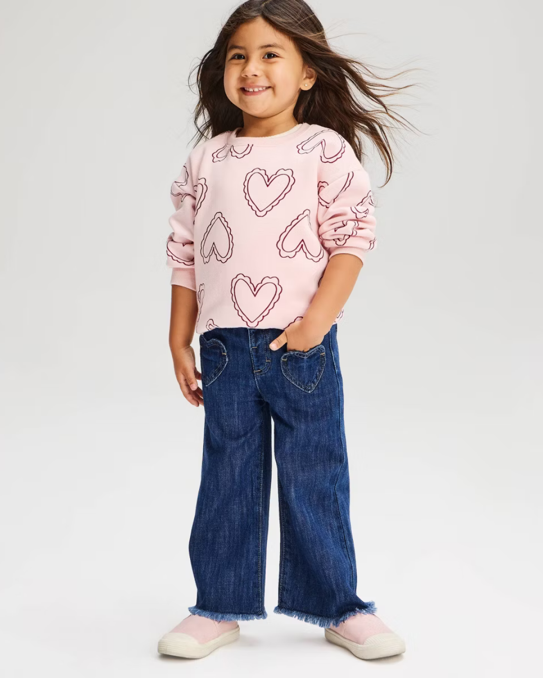 PANTALON BOLSA CORAZONES CAT & JACK