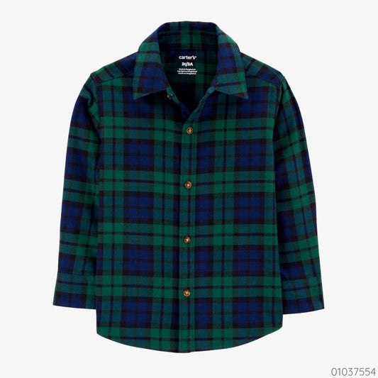 CAMISA MANGA LARGA VERDE OSHKOSH