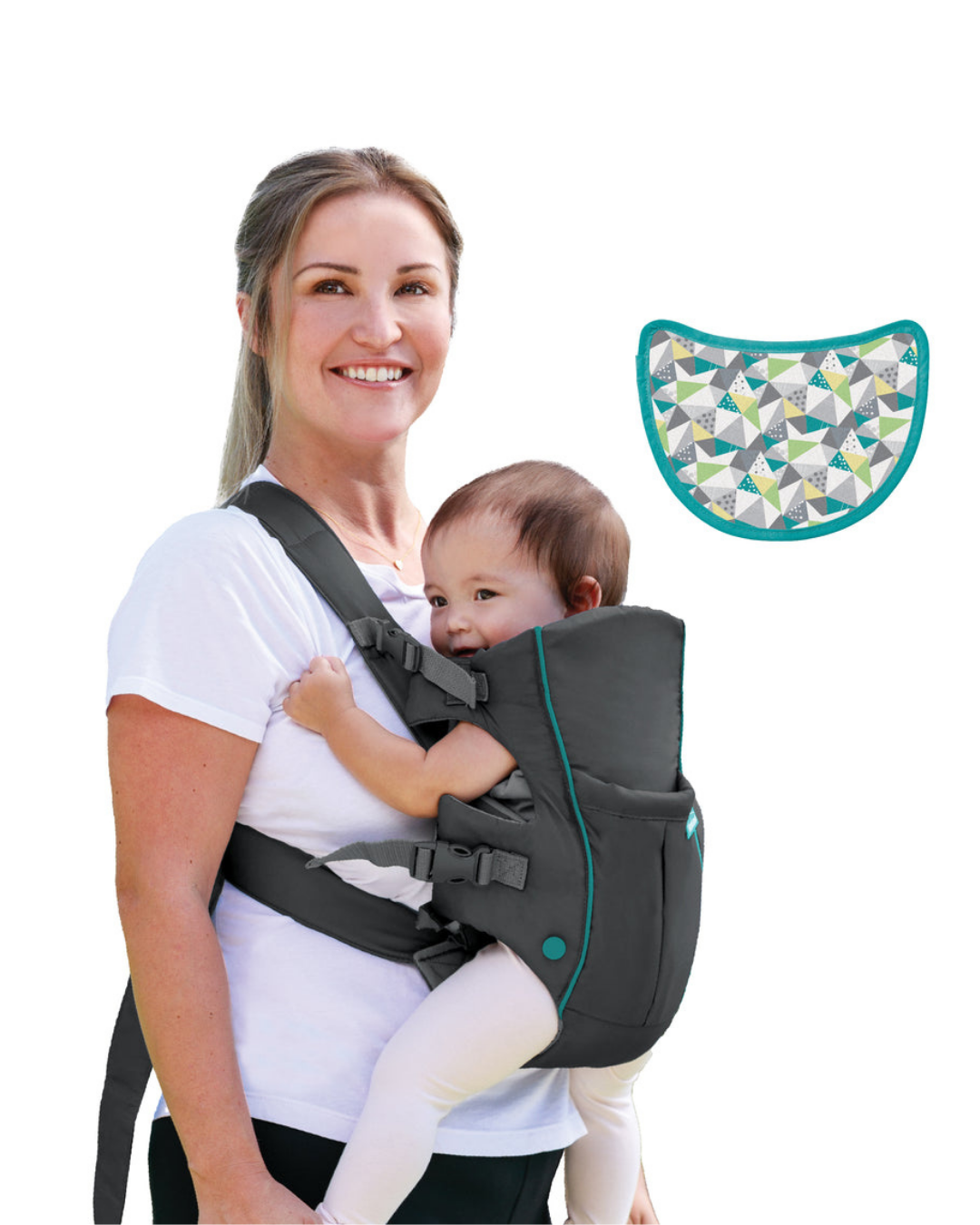 PORTABEBÉ SWIFT CLASSIC INFANTINO GRIS
 7-26 LIBRAS