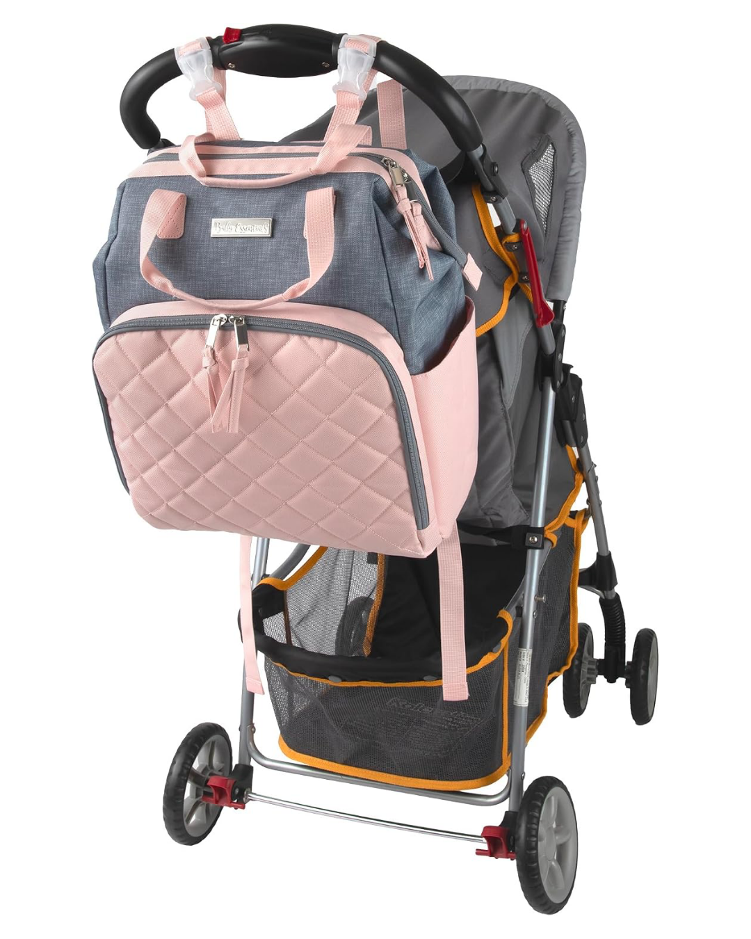 PAÑALERA BABAY ESSENTIAL ROSADA GRIS