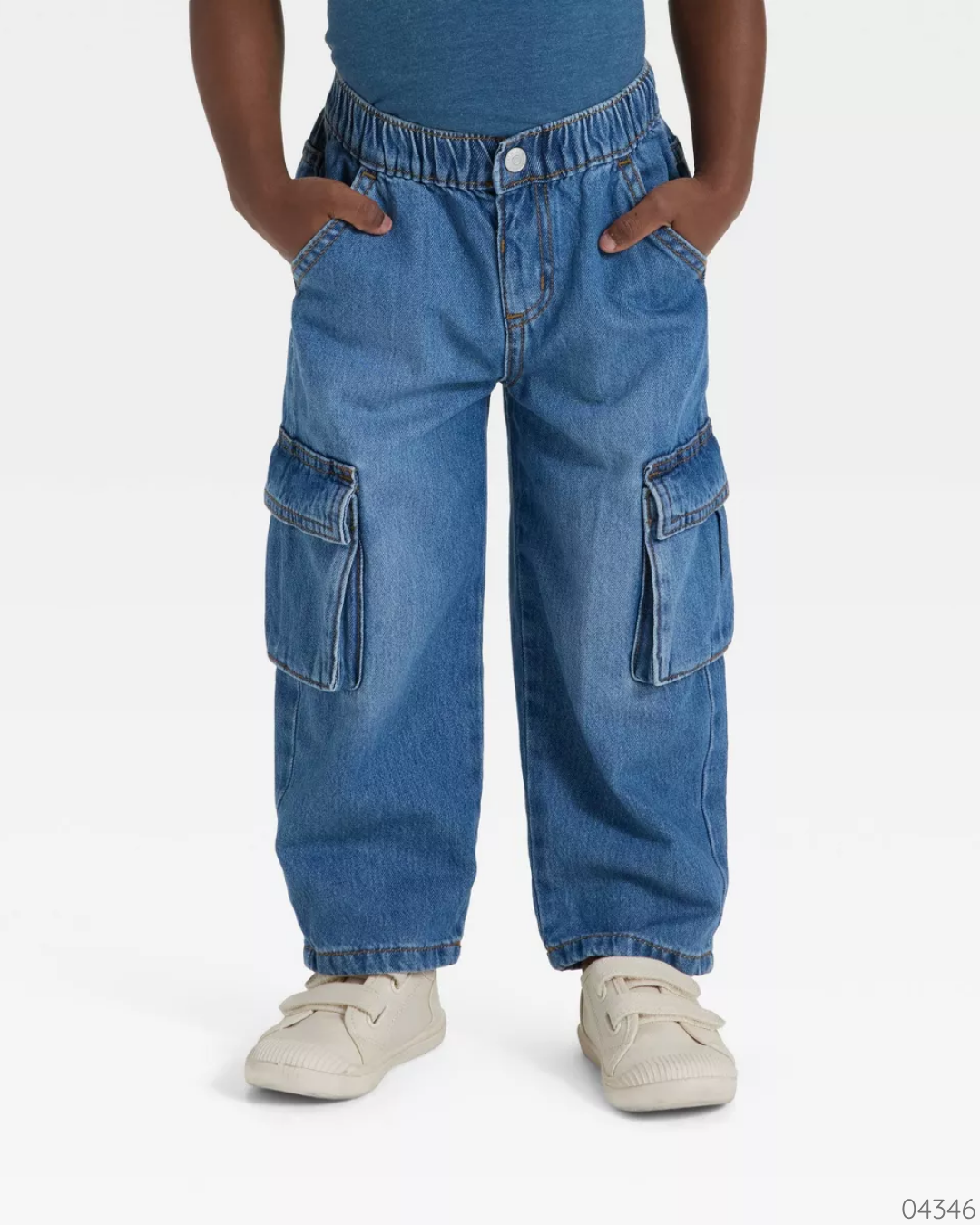 PANTALON CARGO CAT & JACK MEDIUM WASH
