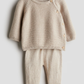 TRAJE CAFE BORDADO H&M