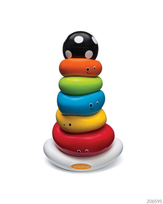 JUGUETE APILADOR DE AROS FUNNY FACES INFANTINO