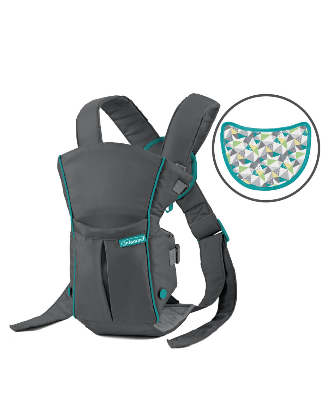 PORTABEBÉ SWIFT CLASSIC INFANTINO GRIS
 7-26 LIBRAS