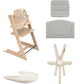 SILLA STOKKE TRIPP TRAPP ROBLE NATURAL COJIN Y BANDEJA