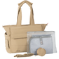 PAÑALERA BABBLERO PUFFER TOTE BEIGE
