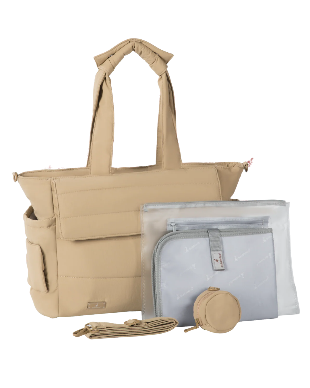PAÑALERA BABBLERO PUFFER TOTE BEIGE