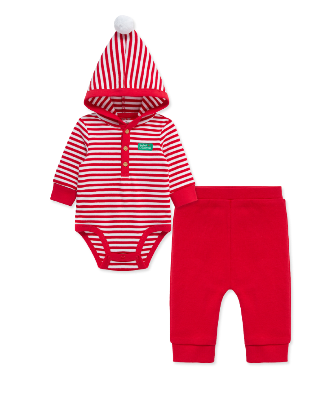 TRAJE 1ST CHRISTMAS ROJO BLANCO LM