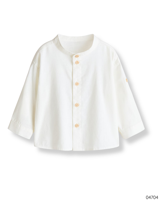 CAMISA BLANCA MANGA LARGA