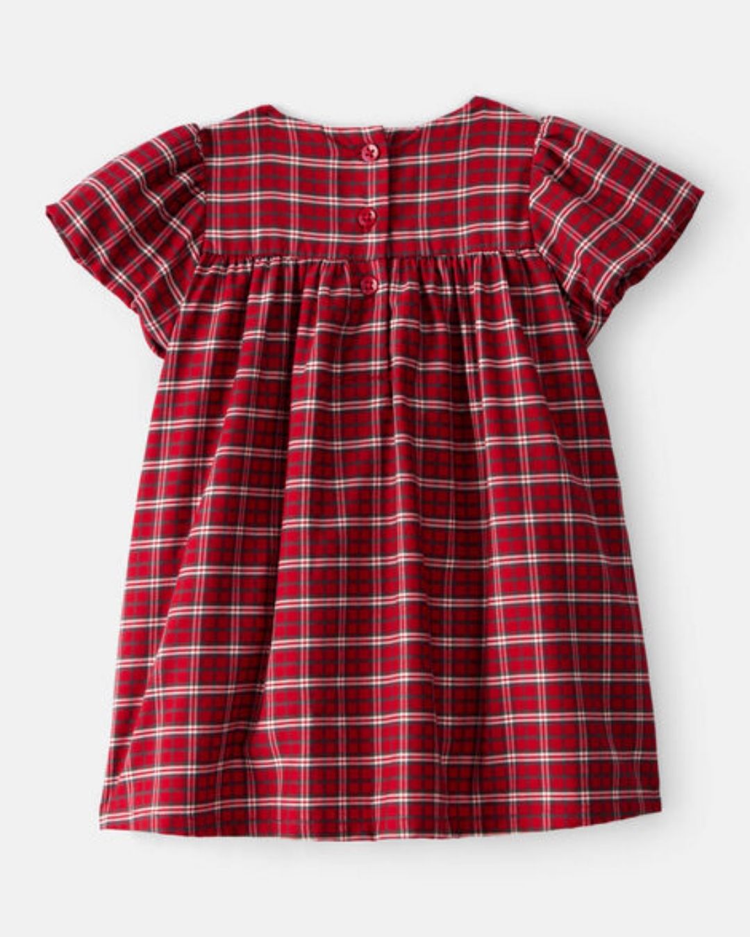 VESTIDO ROJO CUADRICULADO BABY GIRL CARTERS
