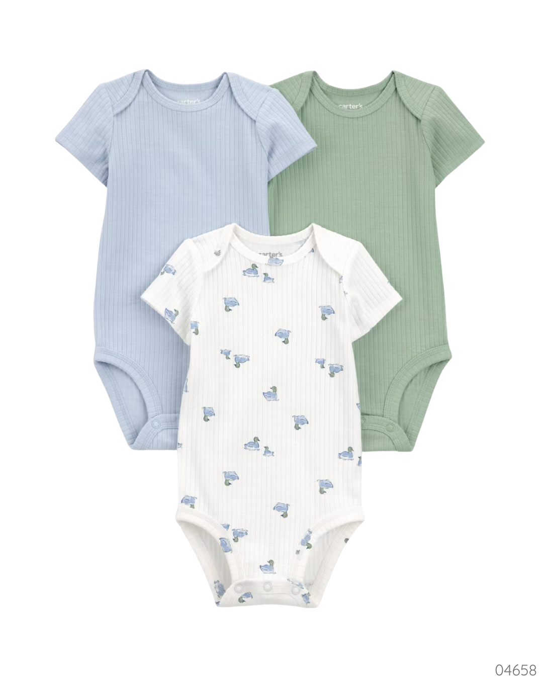 MAMELUCO 3 PZS BLANCO VERDE AZUL