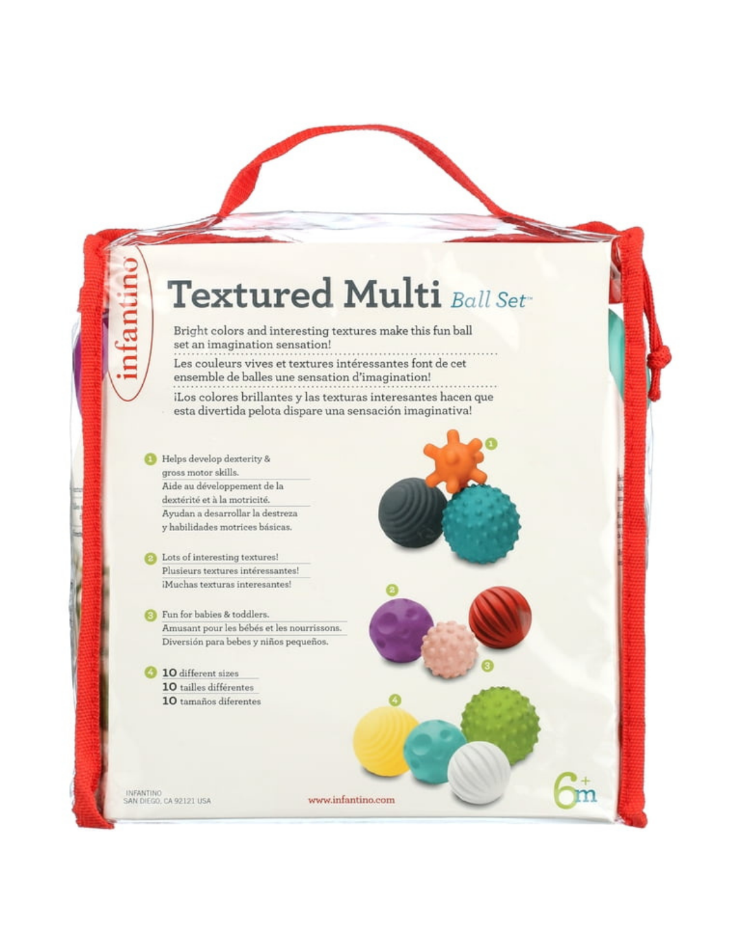 SET DE PELOTAS TEXTURIZADAS INFANTINO