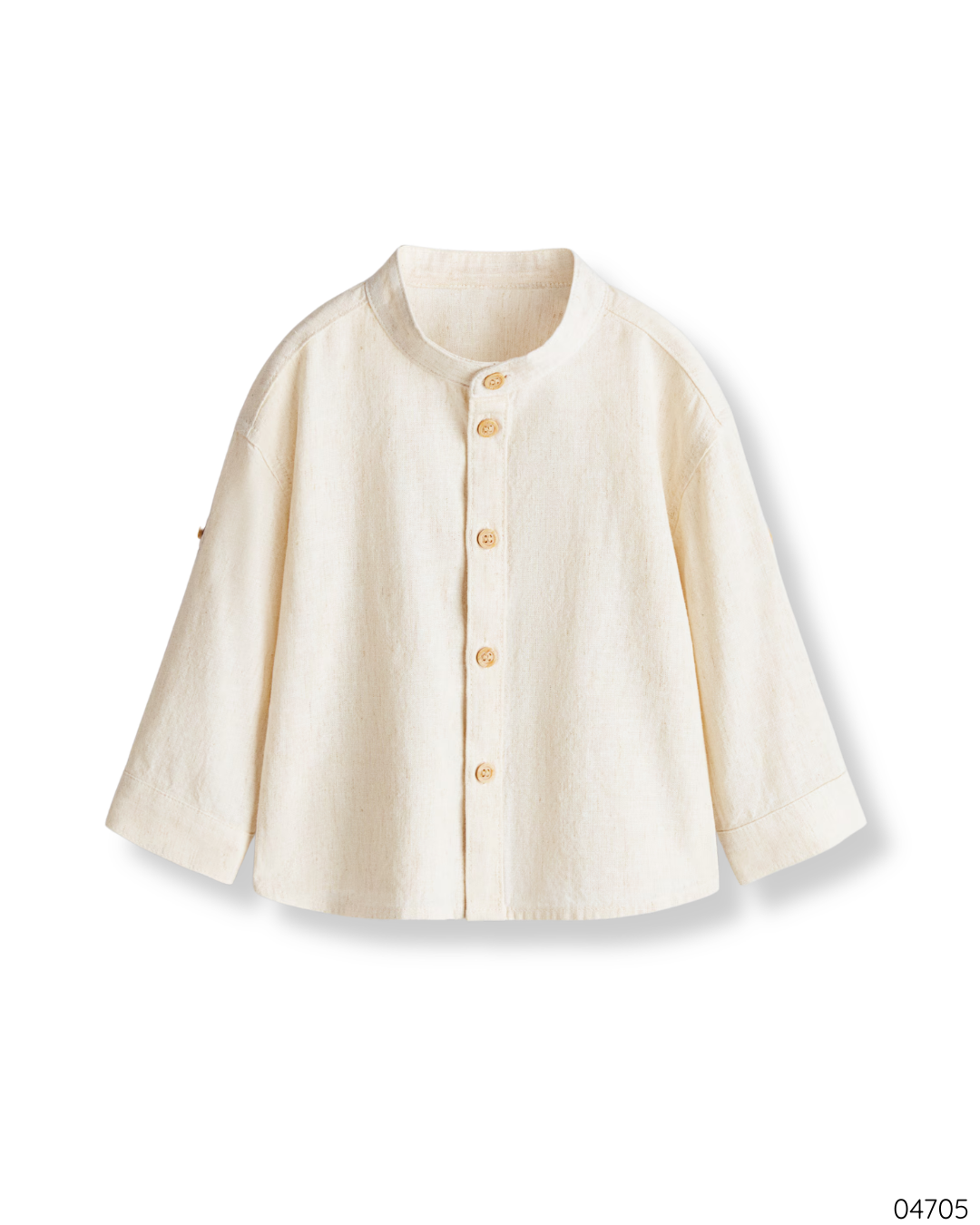 CAMISA BEIGE MANGA LARGA