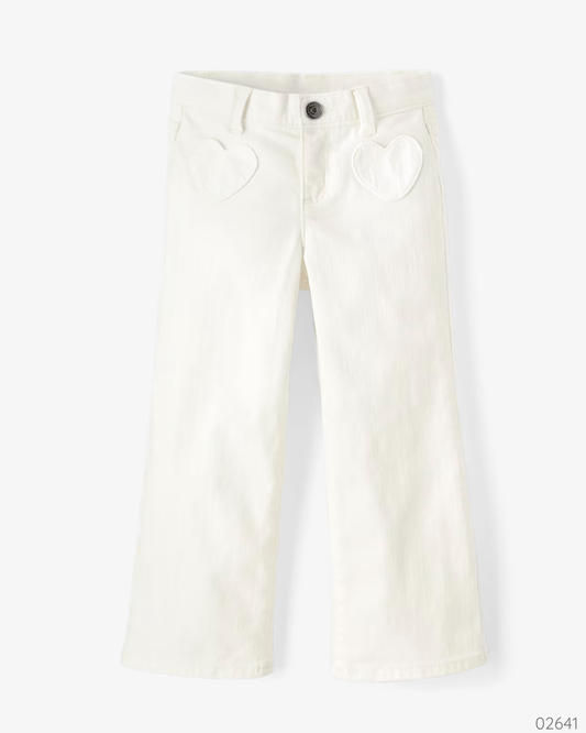 PANTALON BLANCO CORAZON PLACE