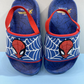 CHANCLETAS SPIDERMAN AZULES