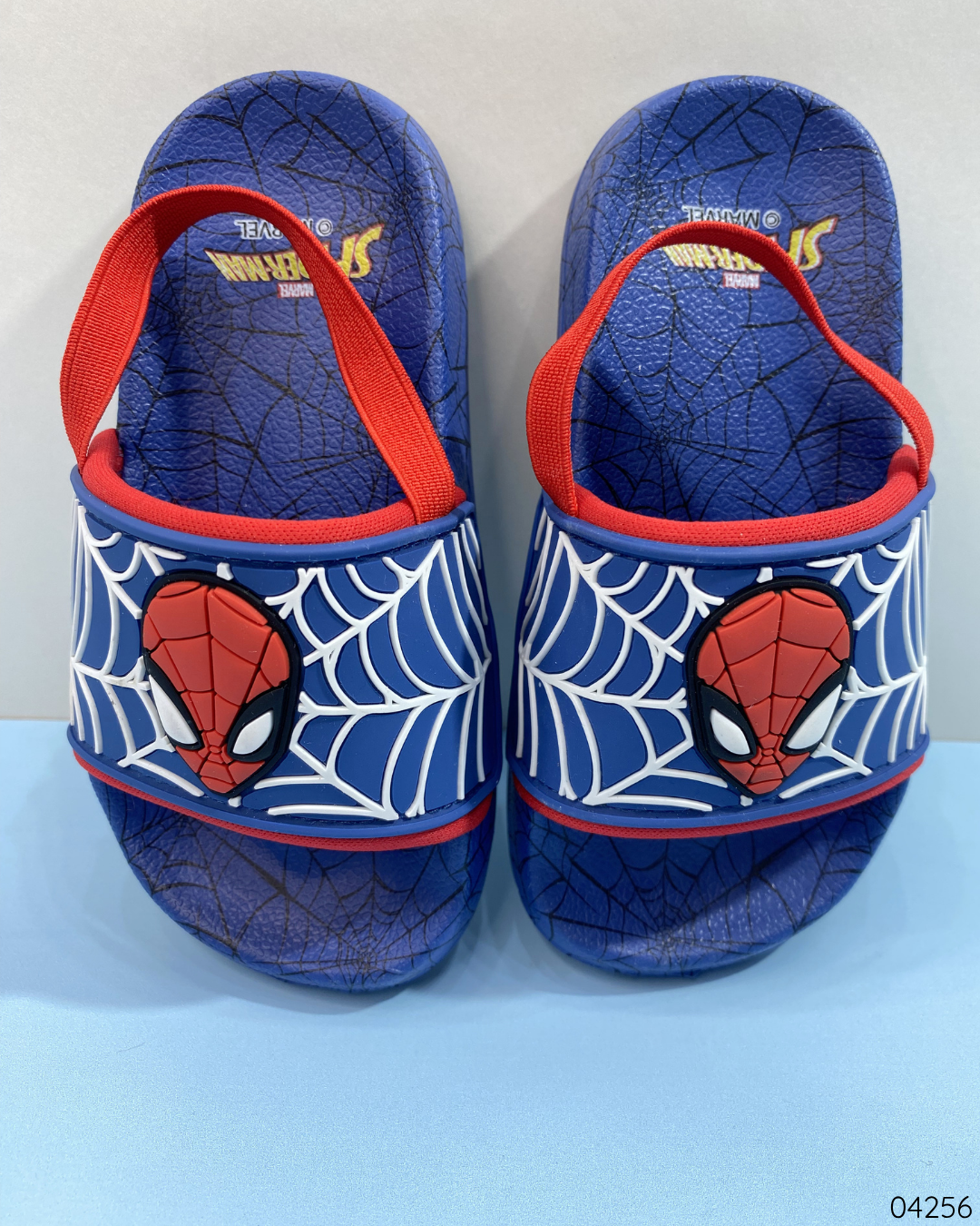 CHANCLETAS SPIDERMAN AZULES