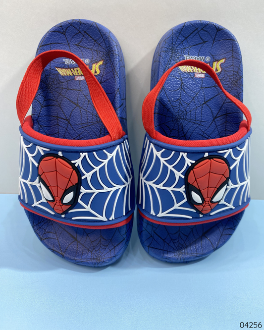 CHANCLETAS SPIDERMAN AZULES