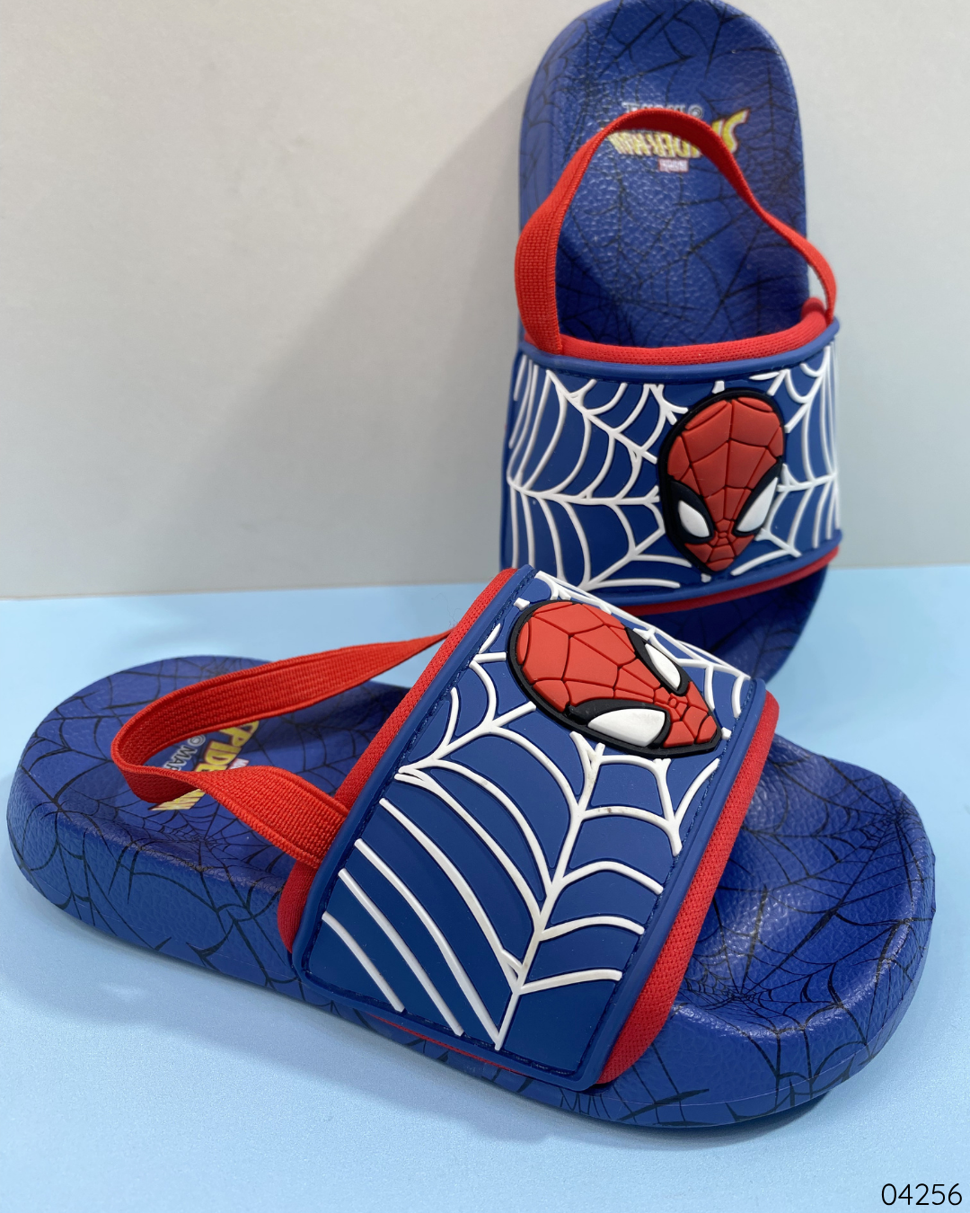 CHANCLETAS SPIDERMAN AZULES