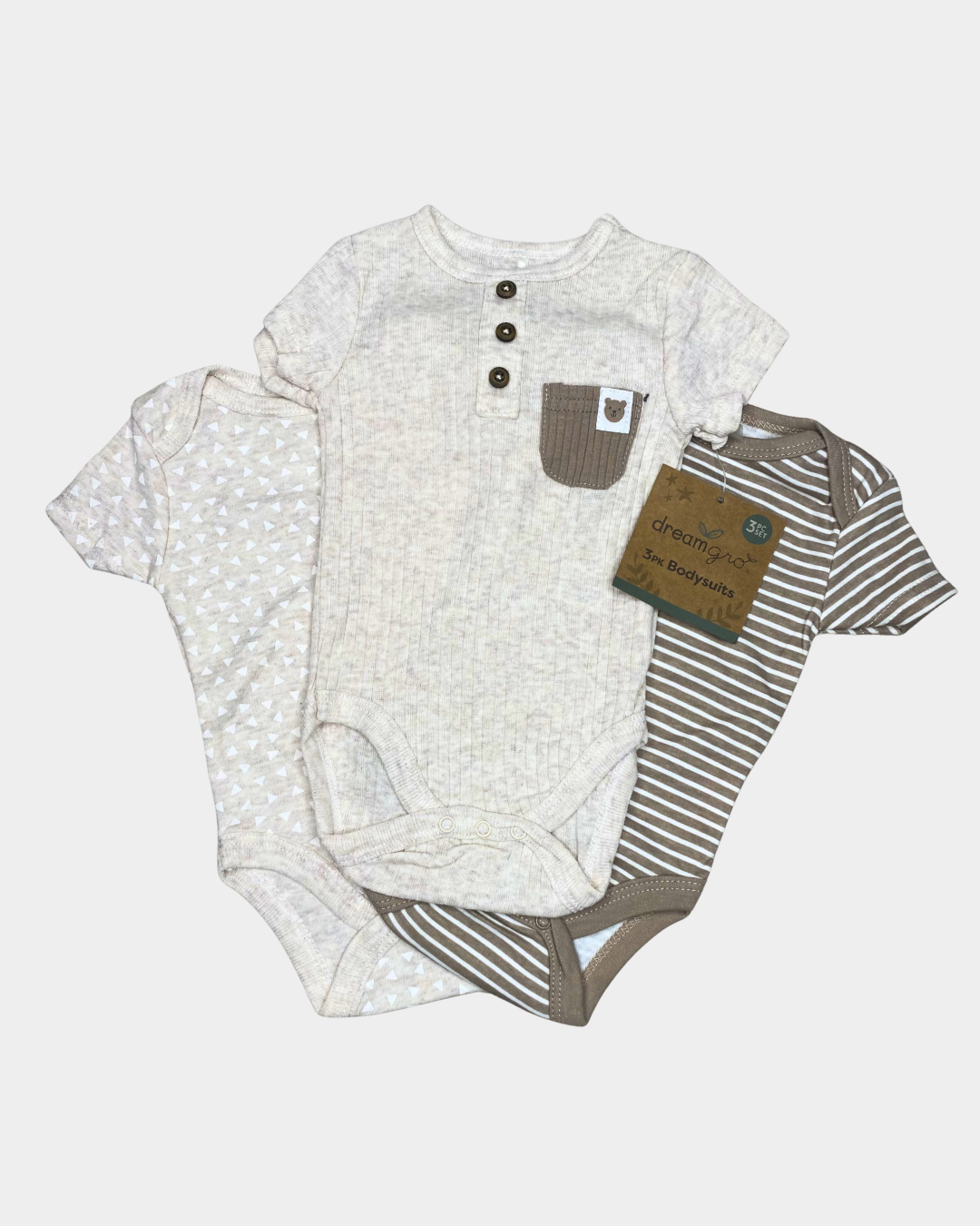 SET DE MAMELUCOS 3PZS GRIS
