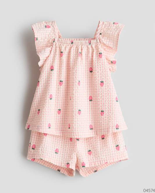 TRAJE DE FRESAS 2PZS