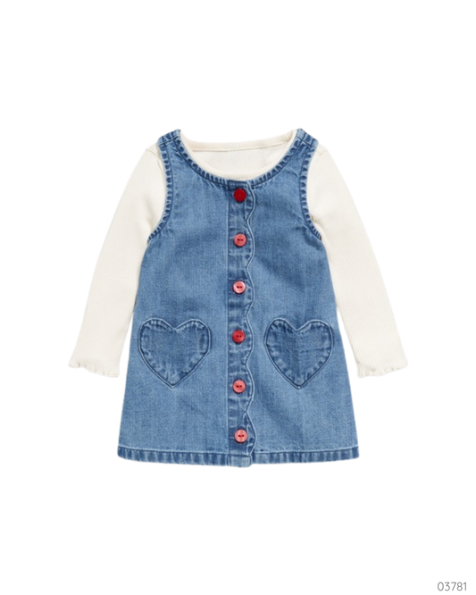 TRAJE DE 2 PZS CORAZON AZUL