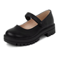 ZAPATOS ESCOLARES NEGROS TACON