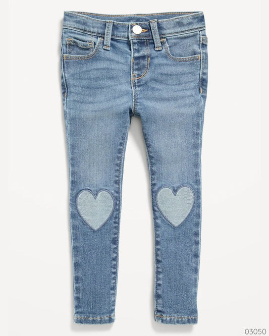 PANTALON JEAN OLD NAVY CORAZON AZUL CLARO