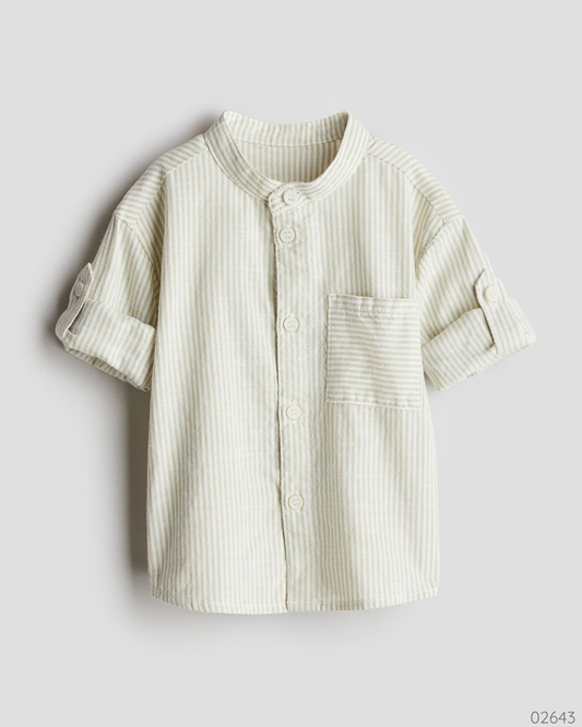 CAMISA MNGA LARGA H & M VERDE