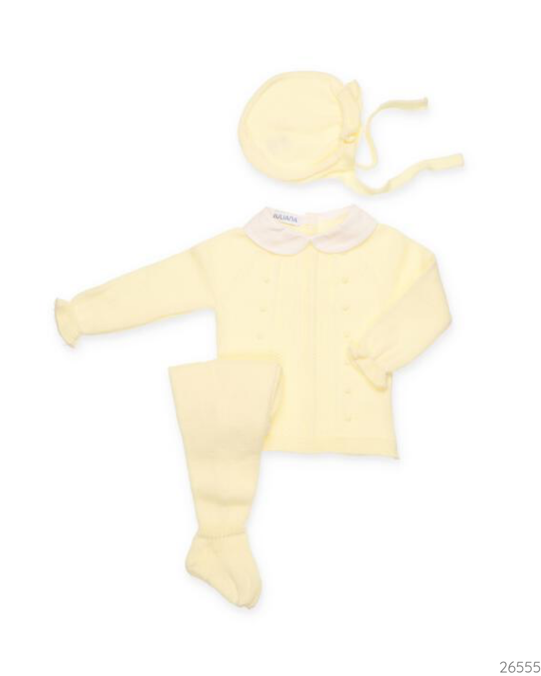 CONJUNTO TEJIDO AMARILLO UNISEX