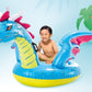 FLOTADOR GRANDE DRAGON AZUL INTEX 79" x 75"