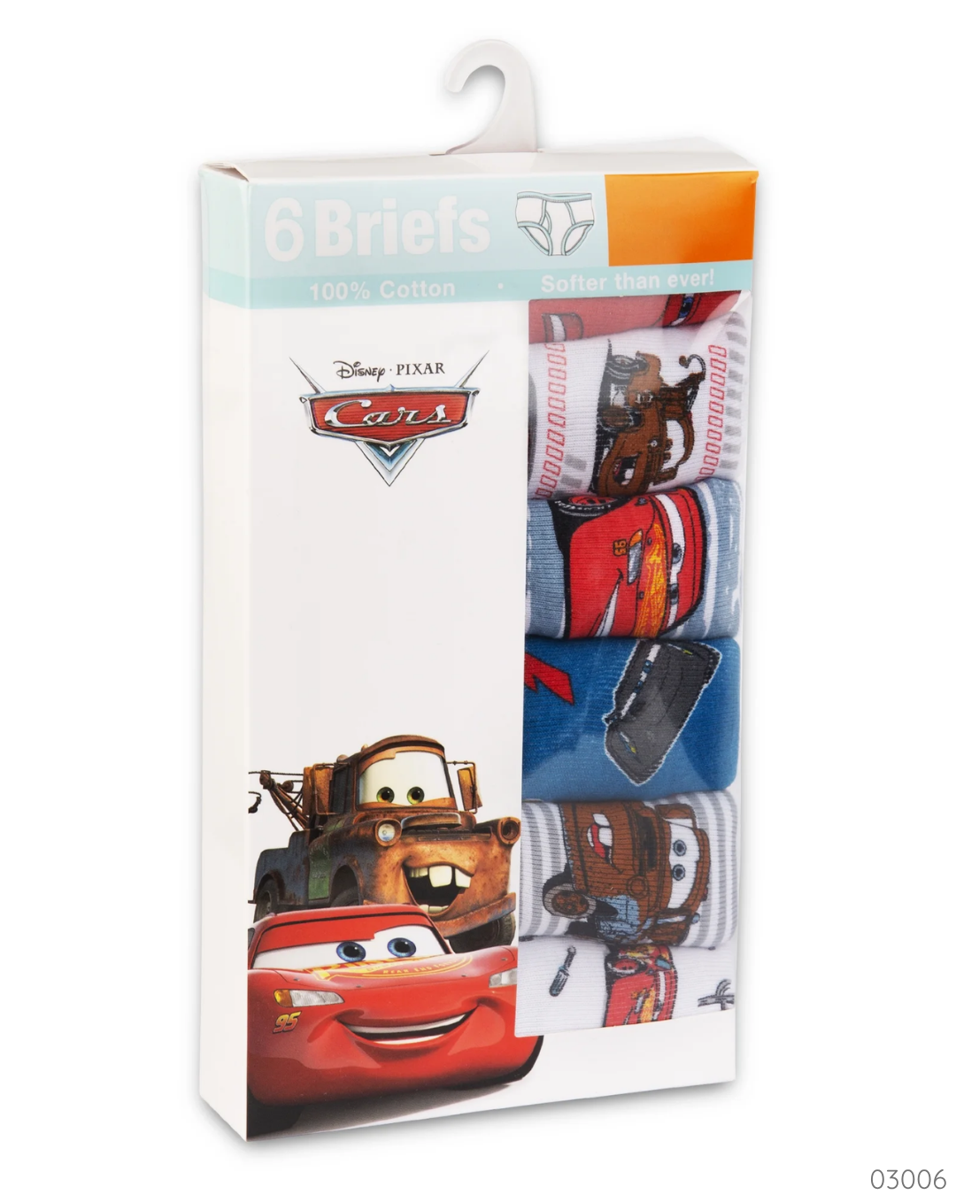 CALZONCILLOS 6 PZS CARS